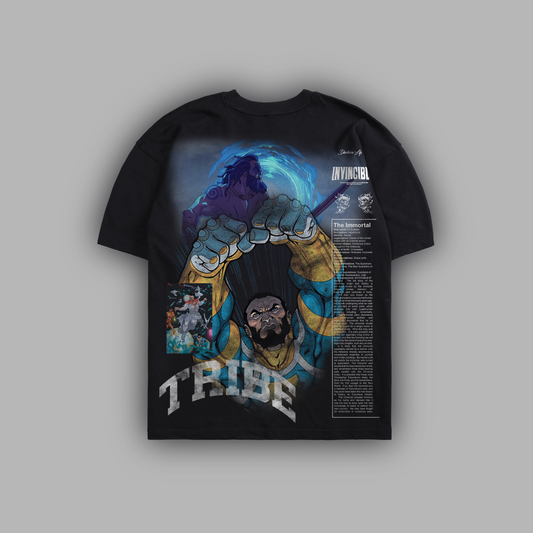 THE IMMORTAL 'LIMITED' 6.8oz OVERSIZED TEE IN BLACK