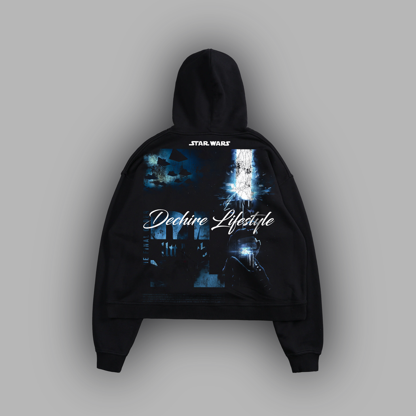 EP. IX RISE OF SKYWALKER 'LIMITED' BOX CUT HOODIE IN CHARCOAL