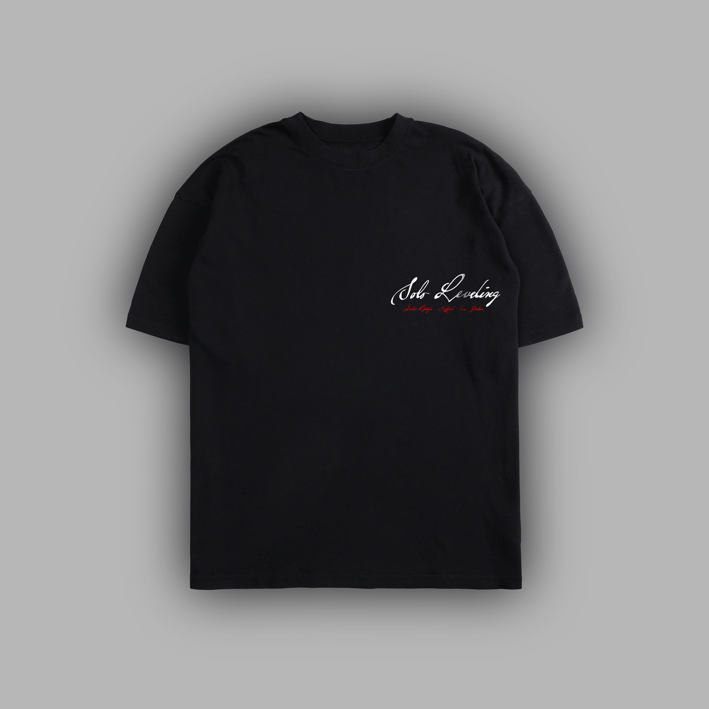LEVEL UP! 'LIMITED' 6oz OVERSIZED TEE IN BLACK