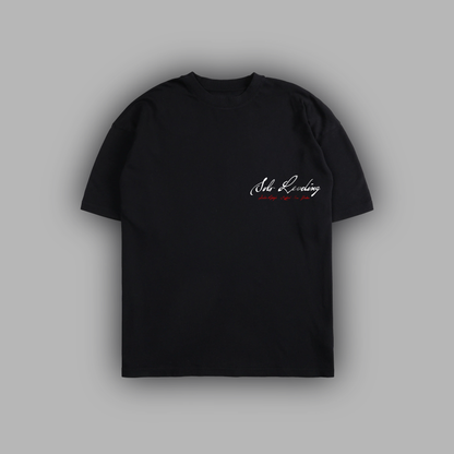 LEVEL UP! 'LIMITED' 6oz OVERSIZED TEE IN BLACK