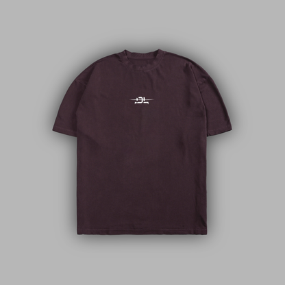 LEVEL UP! 'LIMITED' SUEDED TEE IN PLUM