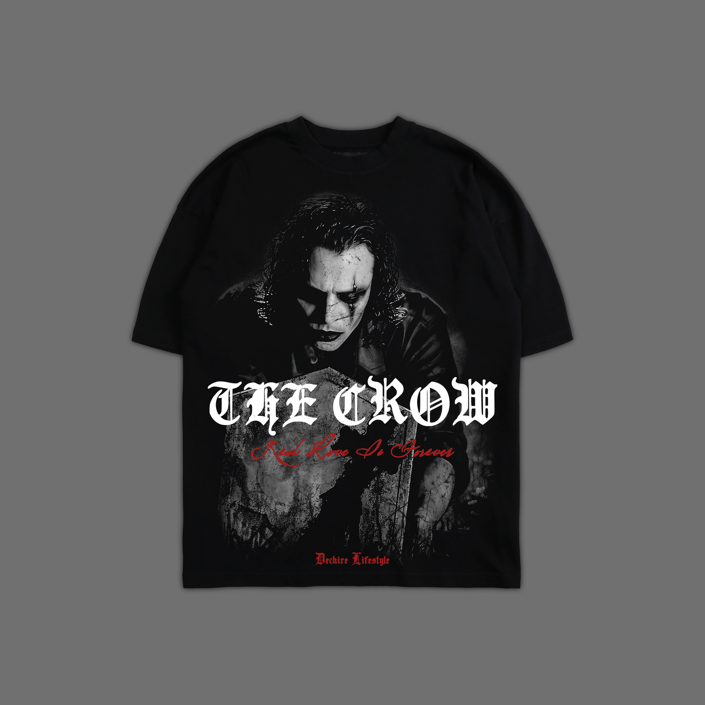 THE CROW: REAL LOVE IS FOREVER '1 OF 200' OVERSIZED TEE IN BLACK