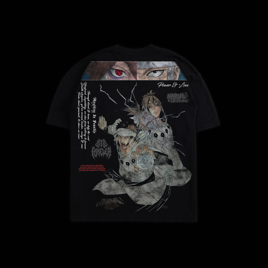 INDRA & ASHURA | NARUTO 'LIMITED' OS TEE IN BLACK