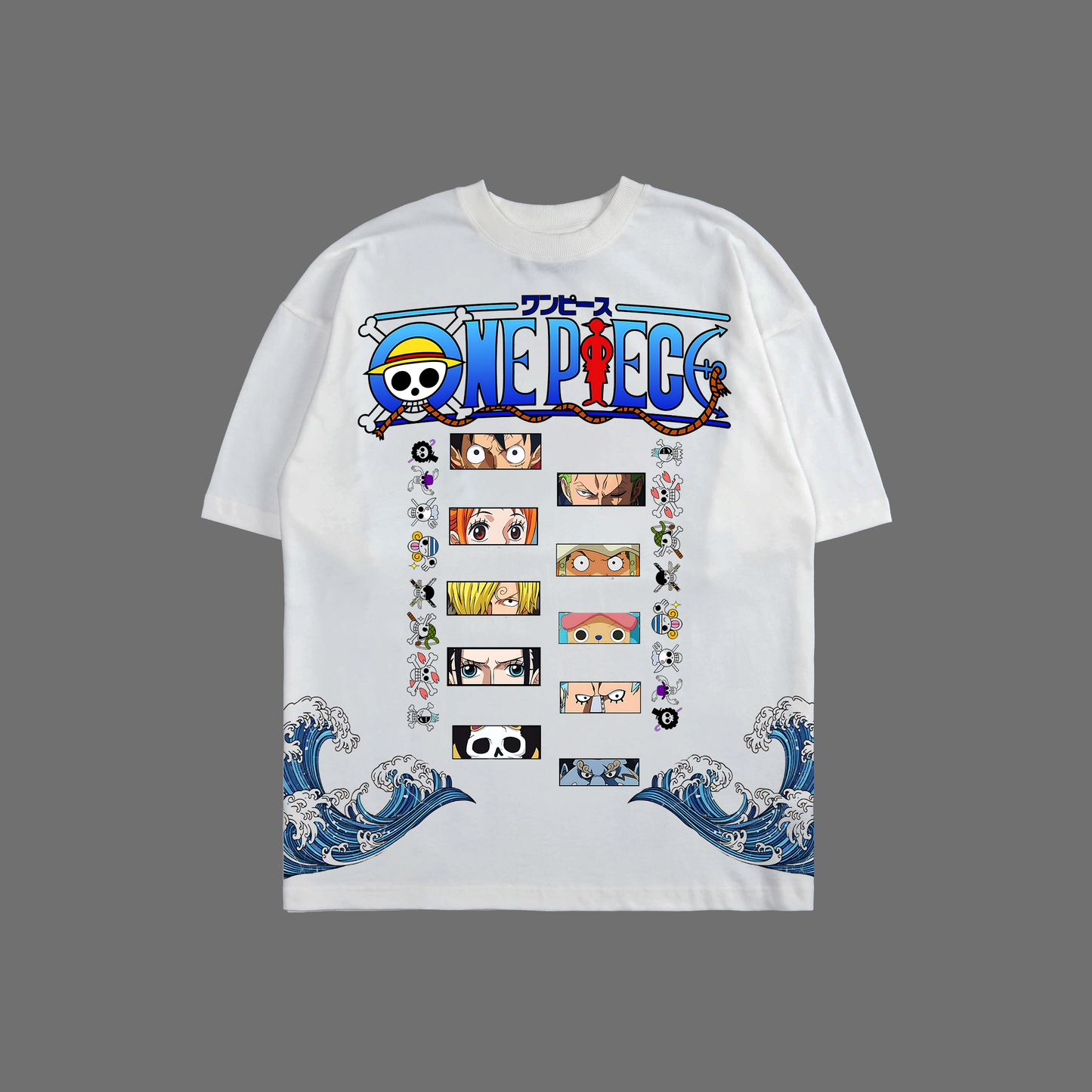 STRAW HAT PIRATES '1 OF 1,000' OS TEE IN WHITE