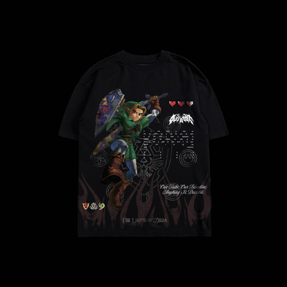 LEGEND OF ZELDA | 8-BIT '1 OF 500' OS TEE IN BLACK