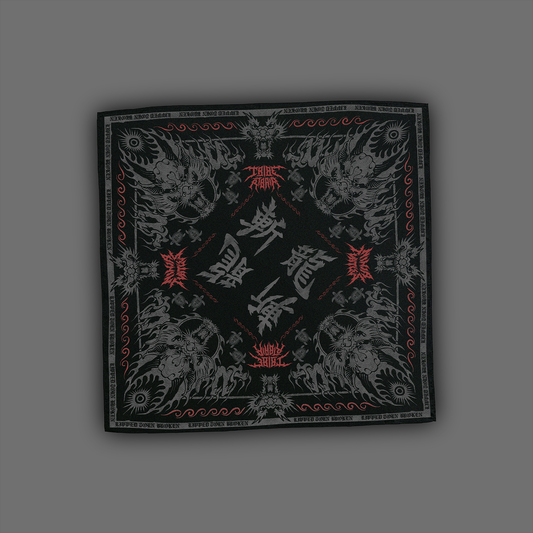 NINJA KANJI BANDANA | SHADOW BLACK EDITION