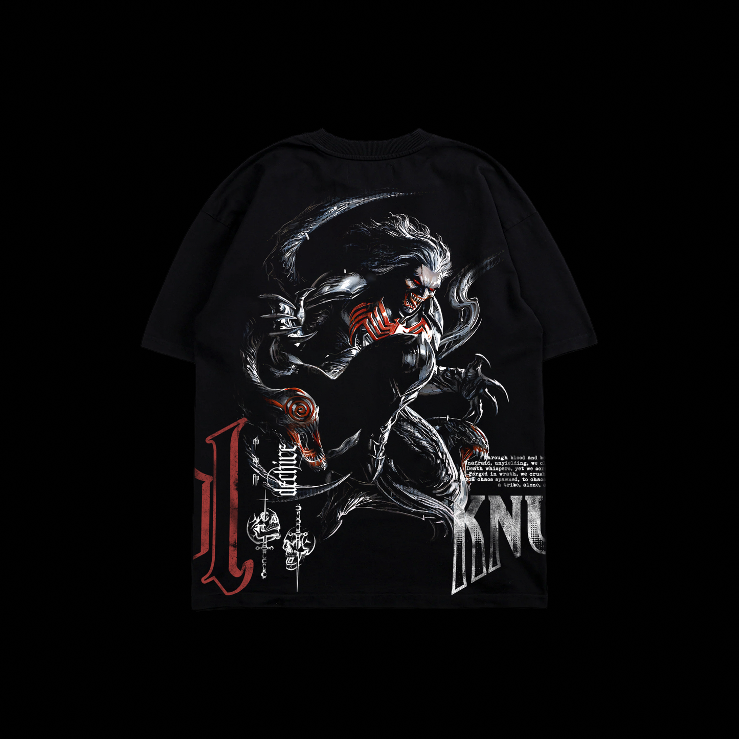 KNULL | KING IN BLACK '1 OF 500' OS TEE IN BLACK