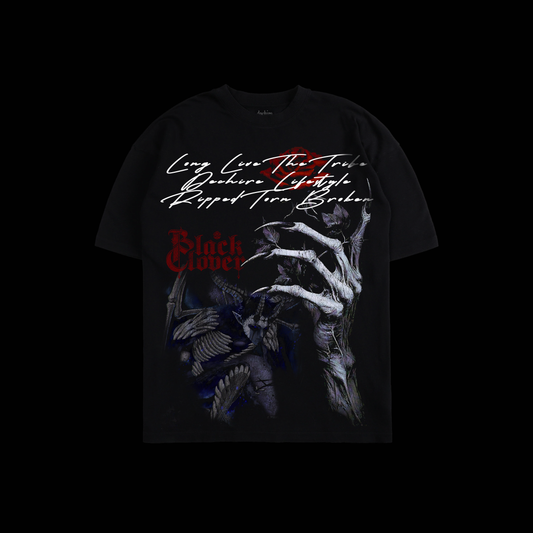 ZENON ZOGRATIS | BLACK CLOVER 'LIMITED' OS TEE IN BLACK