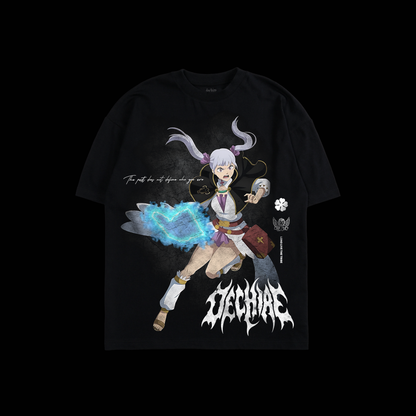 NOELLE SILVA | SEA GODDESS 'LIMITED' OS TEE IN BLACK