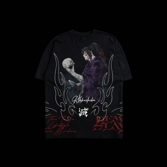 KOKUSHIBO | DEMON SLAYER '1 OF 500' OS TEE IN BLACK