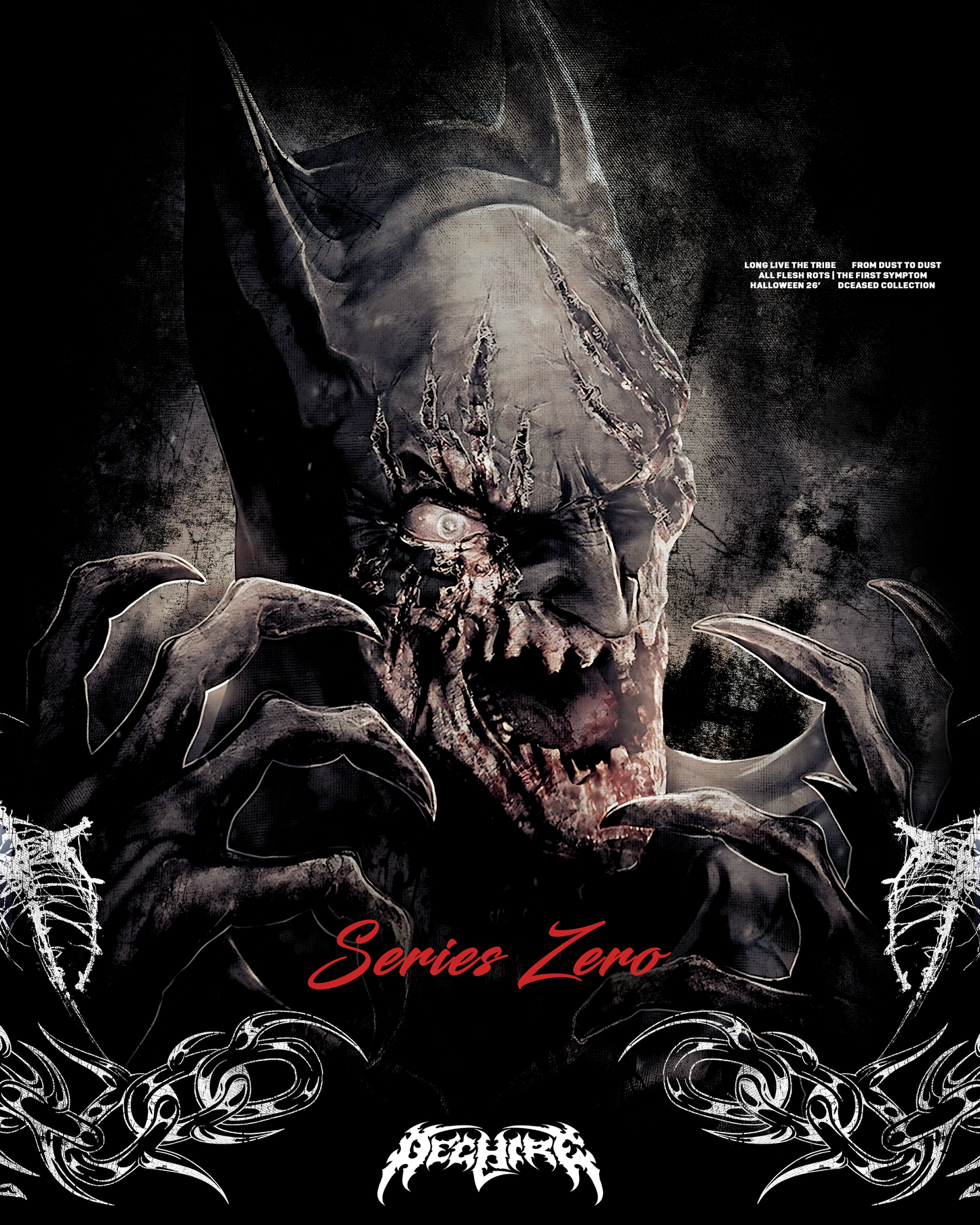 UNDEAD KNIGHT | ALL FLESH ROTS 'SERIES ZERO' OS TEE IN BLACK