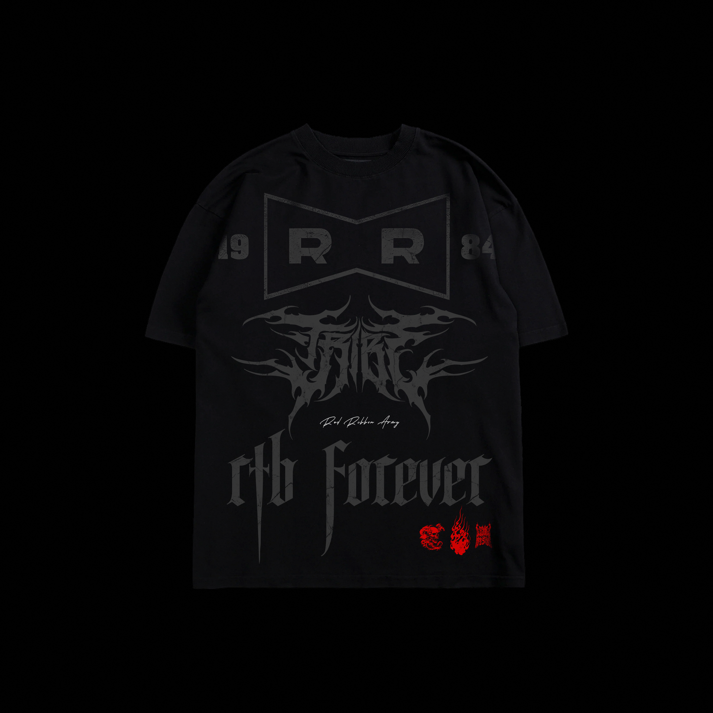 THE ANDROIDS | RED RIBBON ARMY 'LIMITED' OS TEE IN BLACK