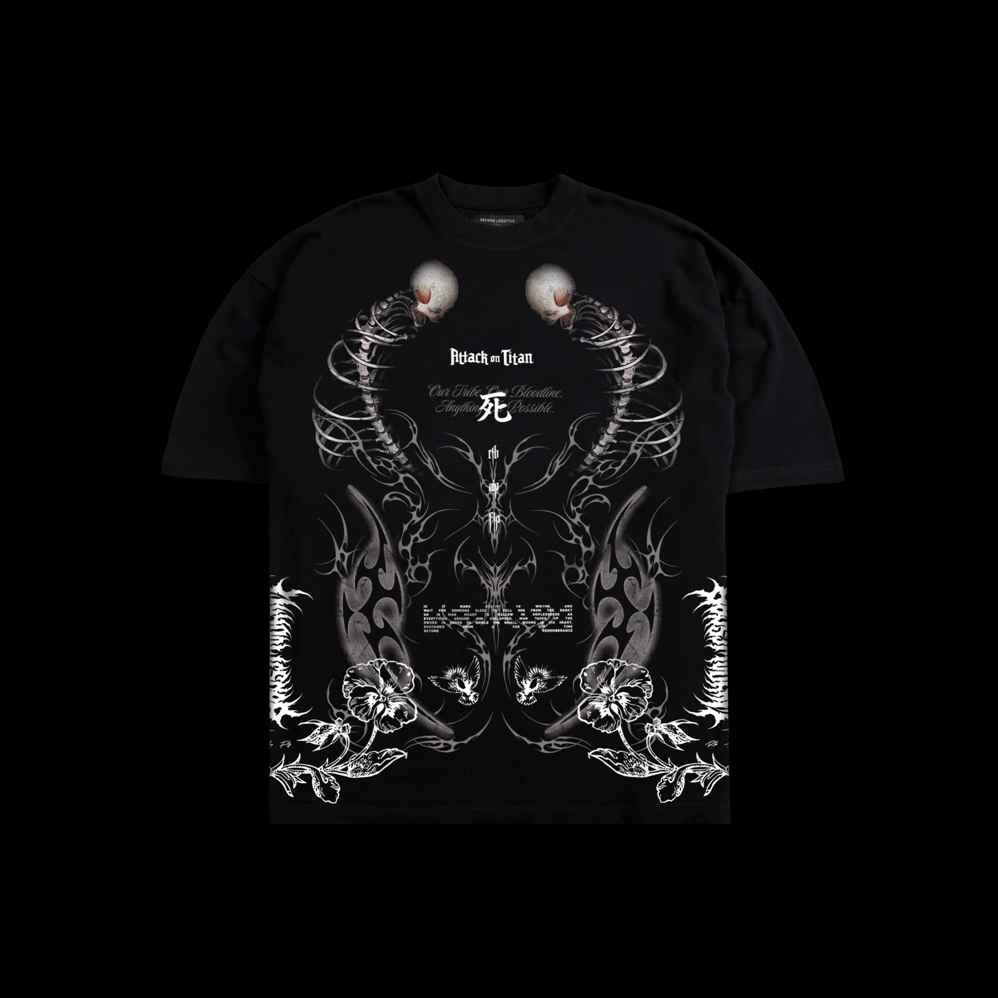 パラディ島 | A GRIM REMINDER '1 OF 500' OS TEE IN BLACK