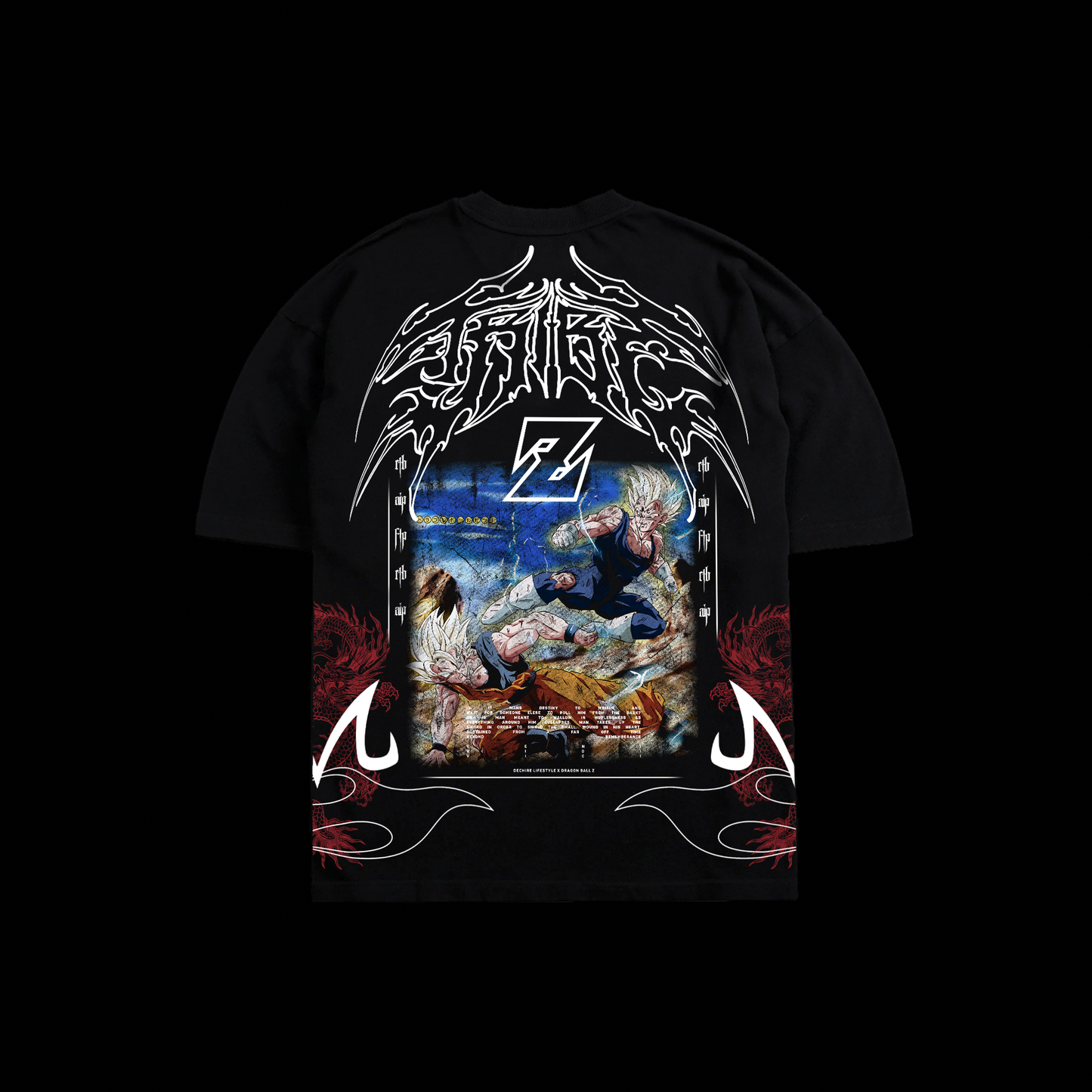 MAJIN VEGETA | VILLAIN ARC '1 OF 500' OS TEE IN BLACK