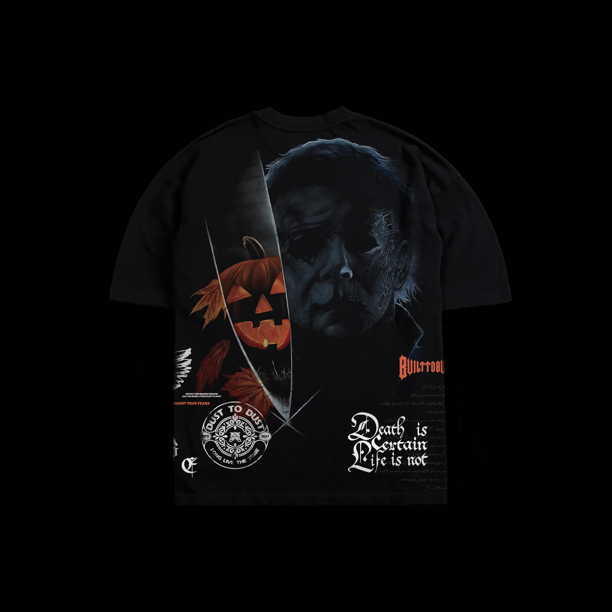 HALLOWEEN | FACE IN THE DARK '1 OF 500' OS TEE IN BLACK