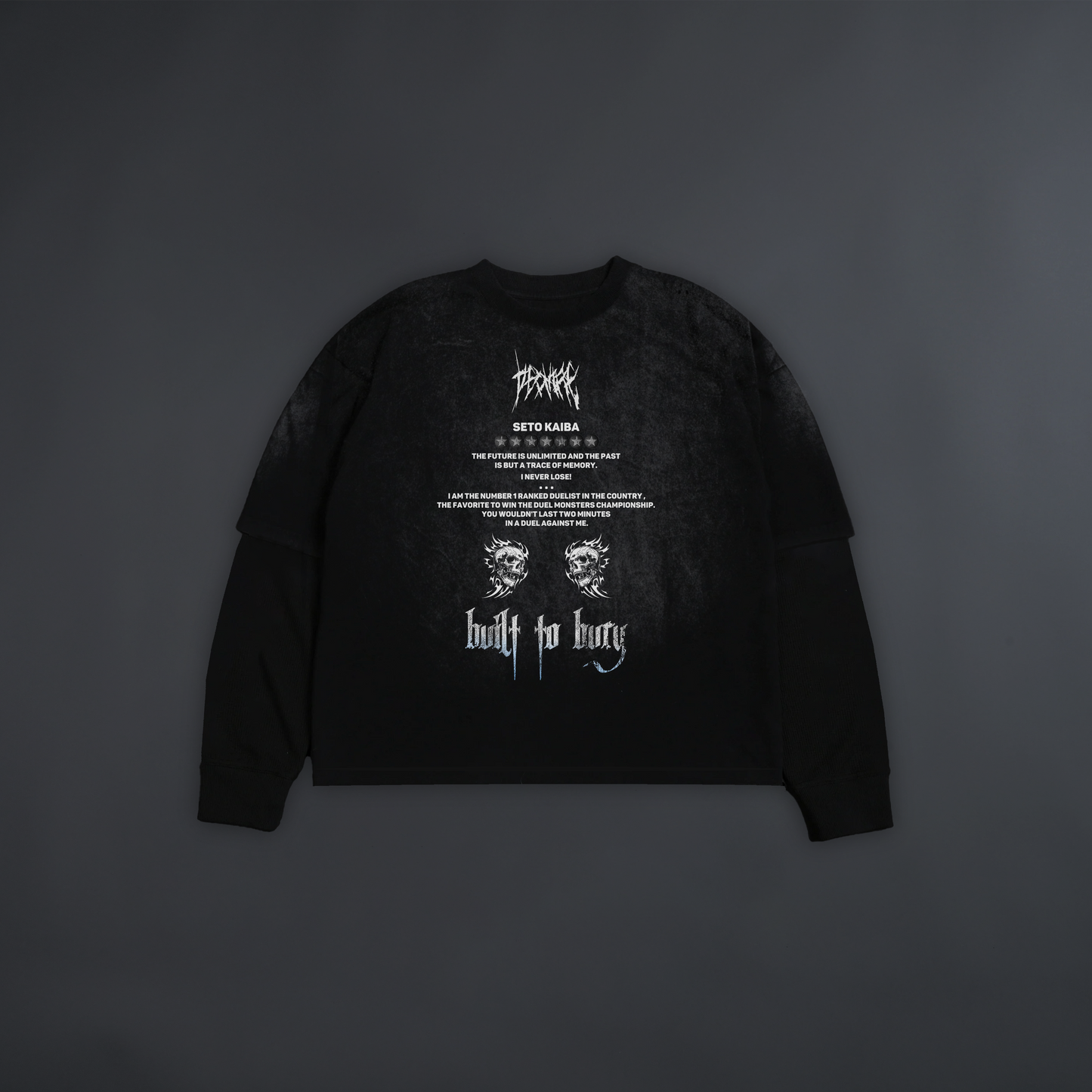 BLUE EYES WHITE DRAGON '1 OF 50' WASHED TWOFER L/S TEE