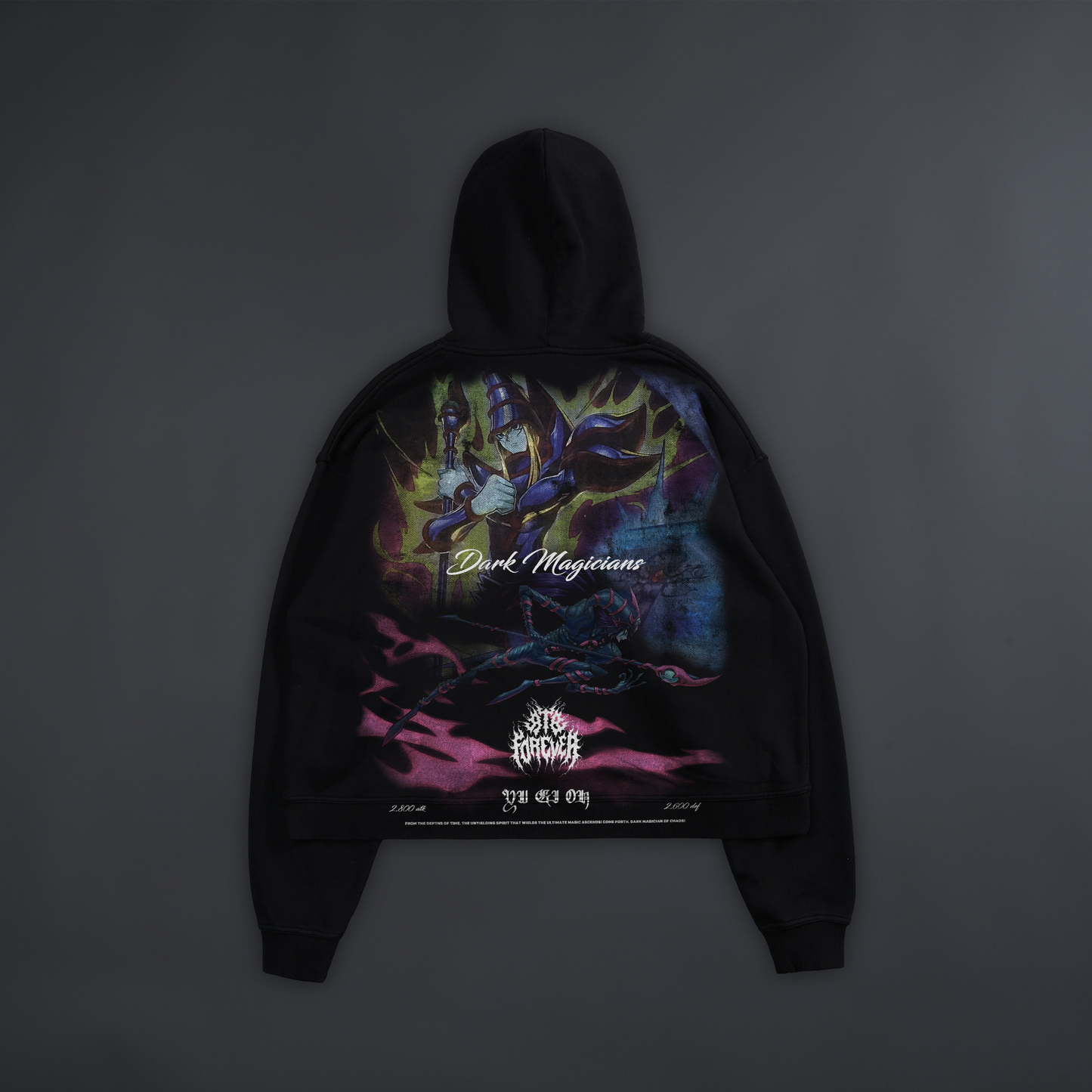 THE MAGICIANS 'LIMITED' BOX CUT HOODIE IN CHARCOAL
