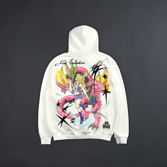MAI VALENTINE & THE HARPIE'S DROP SHOULDER OS HOODIE
