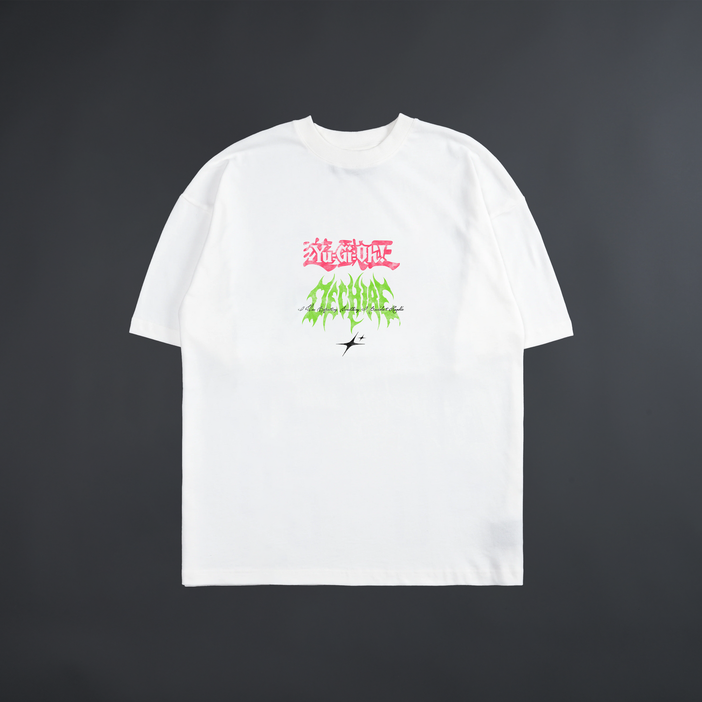 MAI VALENTINE & HARPIES DRAGON 'LIMITED' OVERSIZED TEE IN WHITE