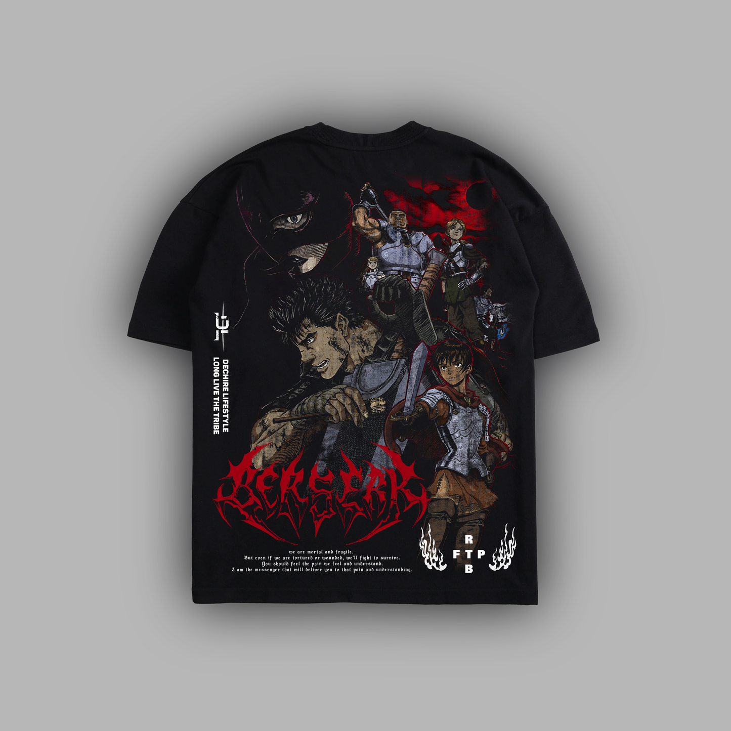 MESSENGER OF DEATH 'LIMITED' 6oz OVERSIZED TEE IN BLACK