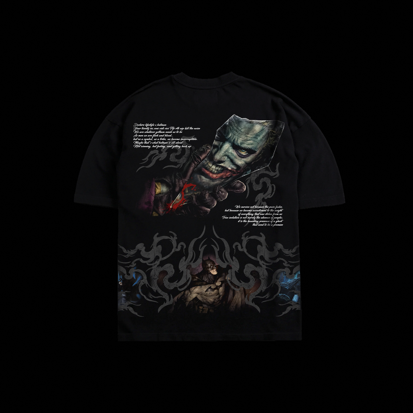 A SYMBOL OF PAIN '1 OF 500' OS TEE IN BLACK