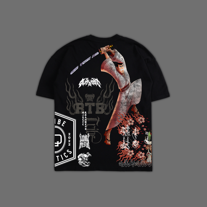 SAMURAI JACK '1 OF 1,000' OS TEE IN BLACK