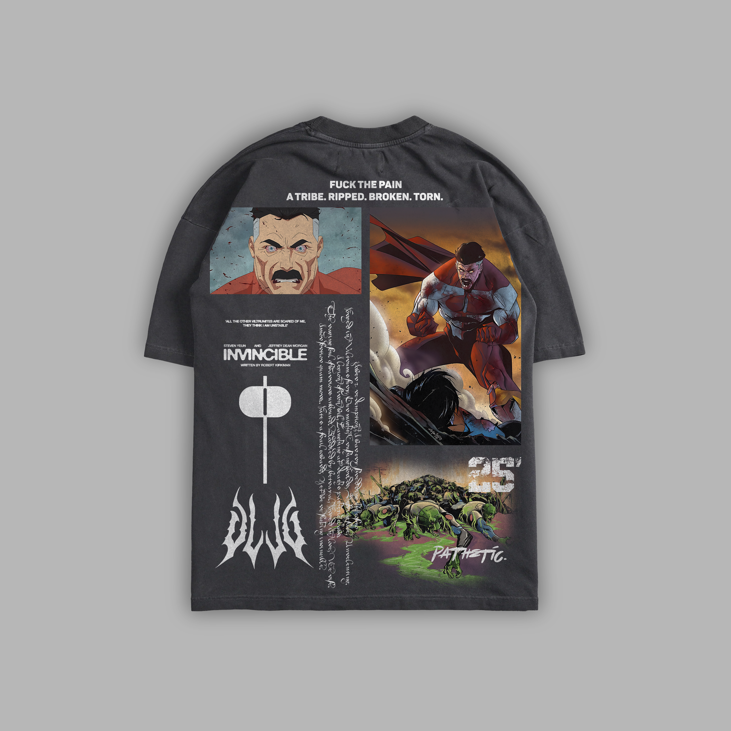 ...PATHETIC. 'LIMITED' 6.8oz OVERSIZED TEE IN BLACK