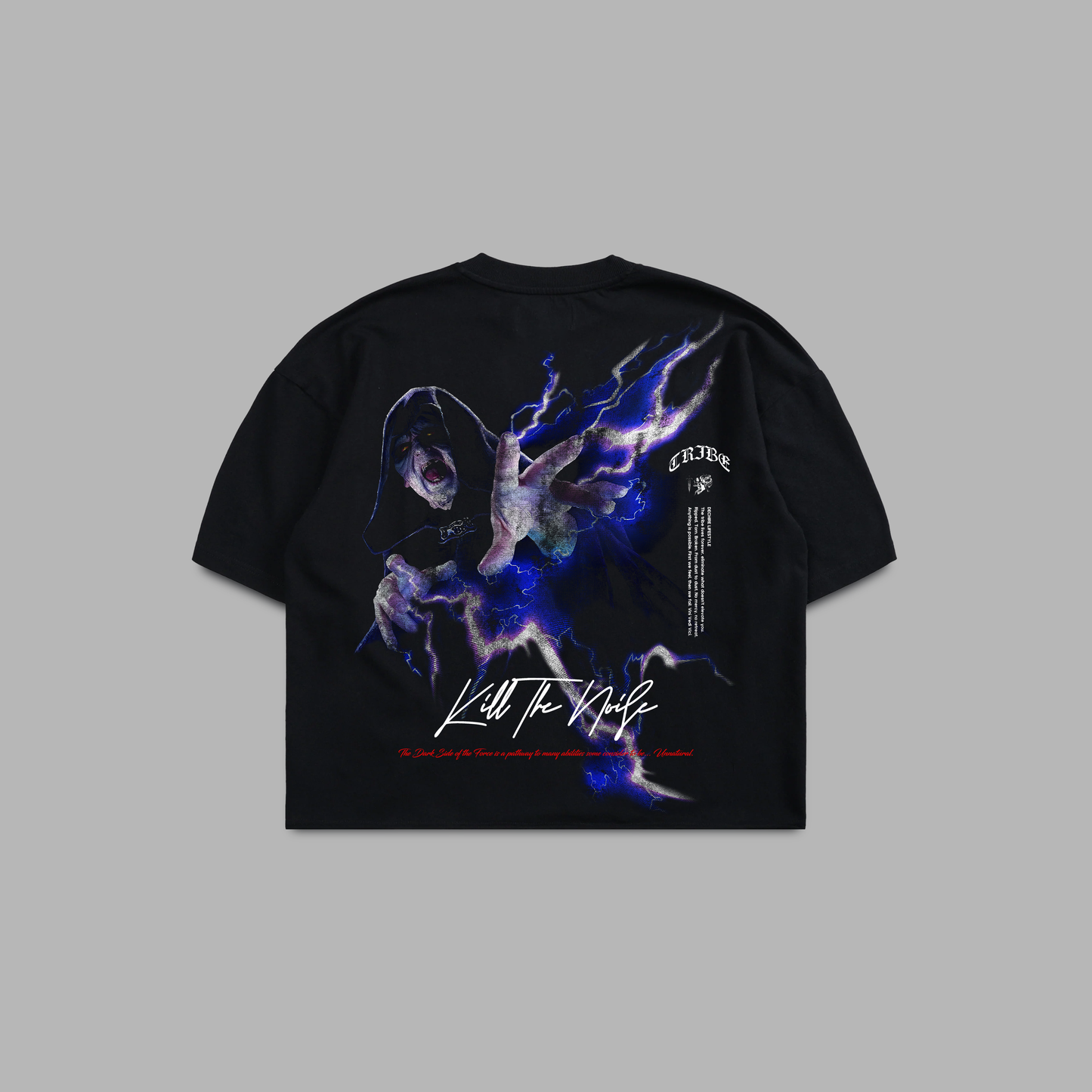 THE EMPEROR: DARTH SIDIOUS 'LIMITED' OVERSIZED BOXY TEE IN BLACK