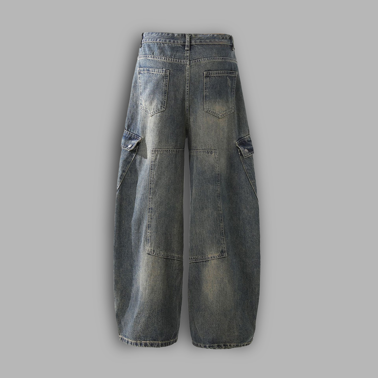 BRAND OF SACRIFICE '1 OF 25' DL:MADE MULTI-POCKET VINTAGE LOOSE JEANS