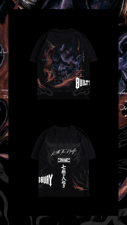 RAGE & HEARTBREAK '1 OF 500' OS TEE IN BLACK
