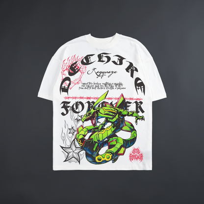 RAYQUAZA 'LIMITED' OVERSIZED TEE IN WHITE