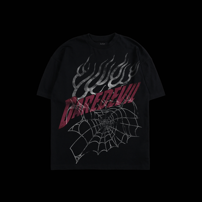 DAREDEVIL & SPIDEY 'TEAM UP EDITION' OS TEE IN GRAY & BLACK