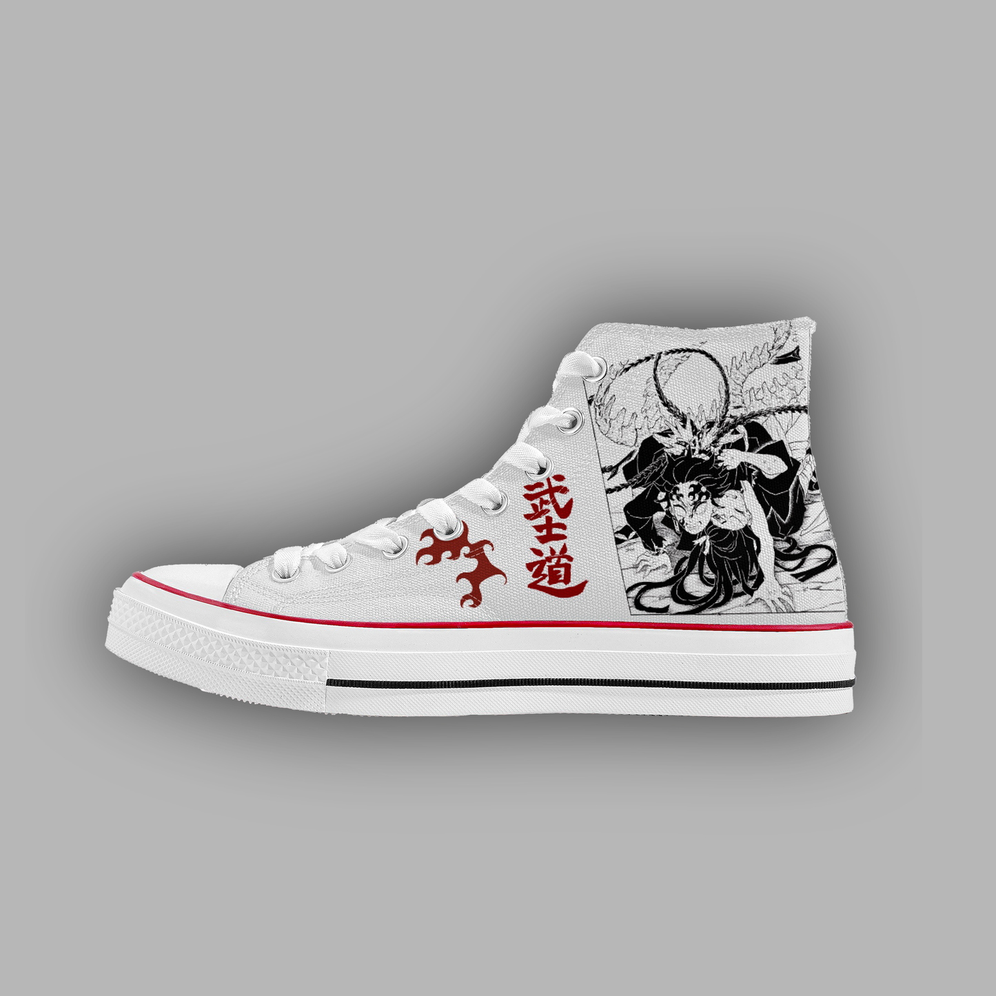 DEMON SLAYER x DL 'LIMITED' RTB4 HIGH-TOP SHOE IN MOON WHITE