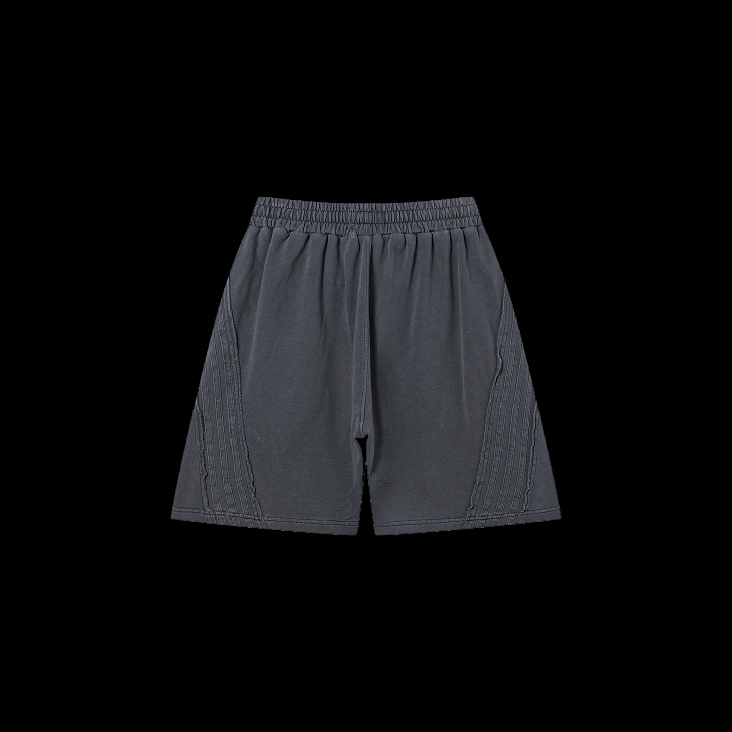 DL:MADE VINTAGE WASHED RAW EDGE SHORTS IN GRAY