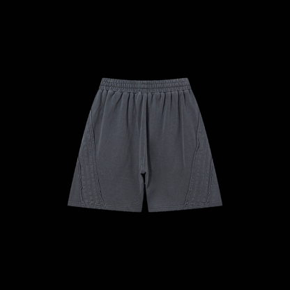 DL:MADE VINTAGE WASHED RAW EDGE SHORTS IN GRAY