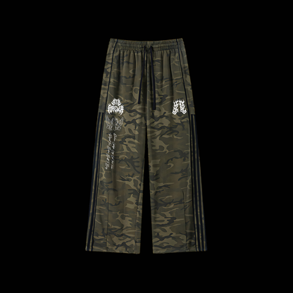 TRIBE ESSENTIALS | CAMO WIDE LEG SWEATS
