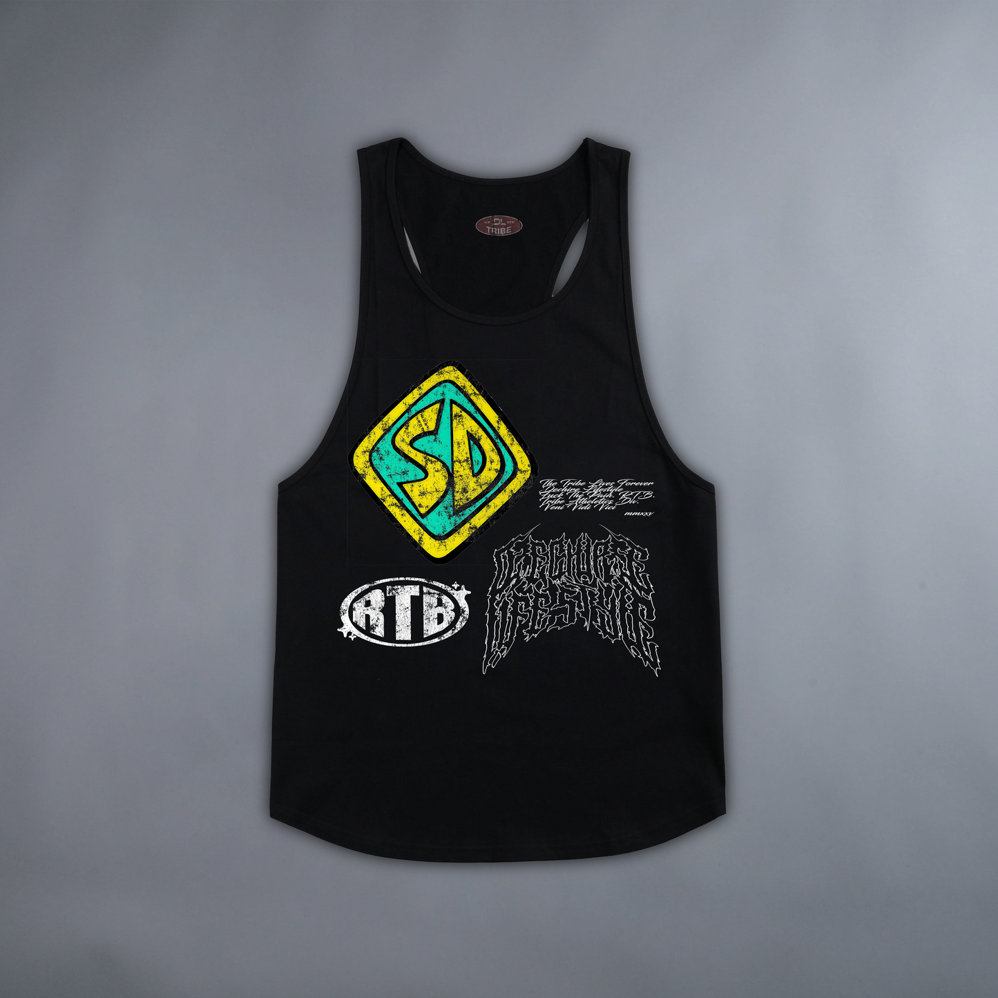 MYSTERY INC. 'LIMITED' LA:MADE STRINGER TANK IN BLACK