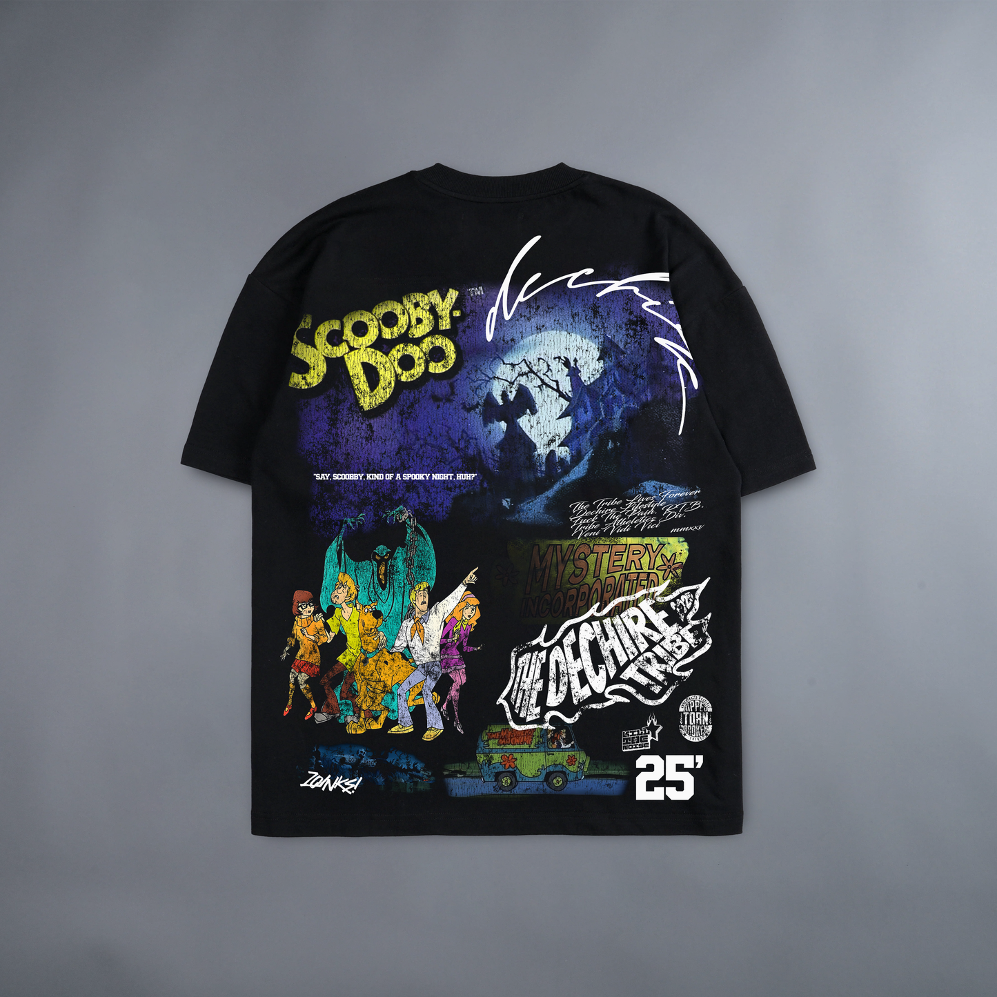 MYSTERY INC. 'LIMITED' 240X BOXY OVERSIZED TEE IN BLACK