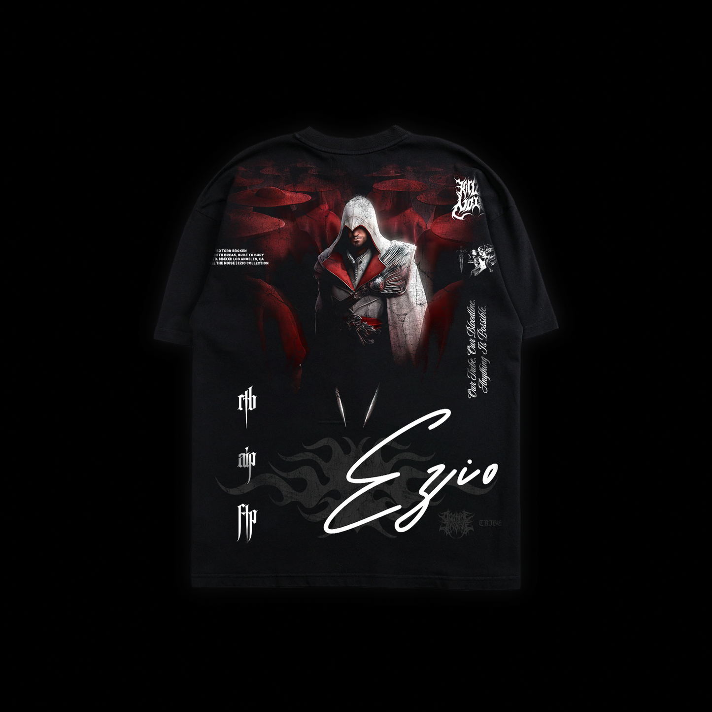 AC | EZIO COLLECTION 'LIMITED' OS TEE IN BLACK
