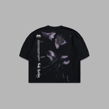 SHADOW MONARCH '1 OF 100' OVERSIZED BOXY TEE IN BLACK