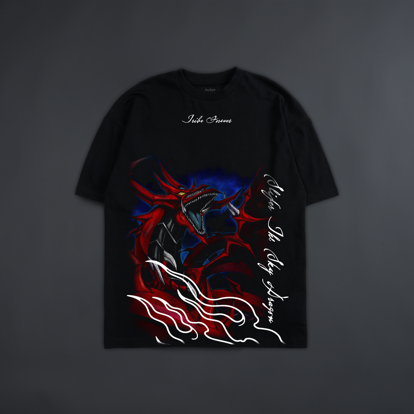 SLIFER THE SKY DRAGON '1 OF 200' OVERSIZED TEE IN BLACK