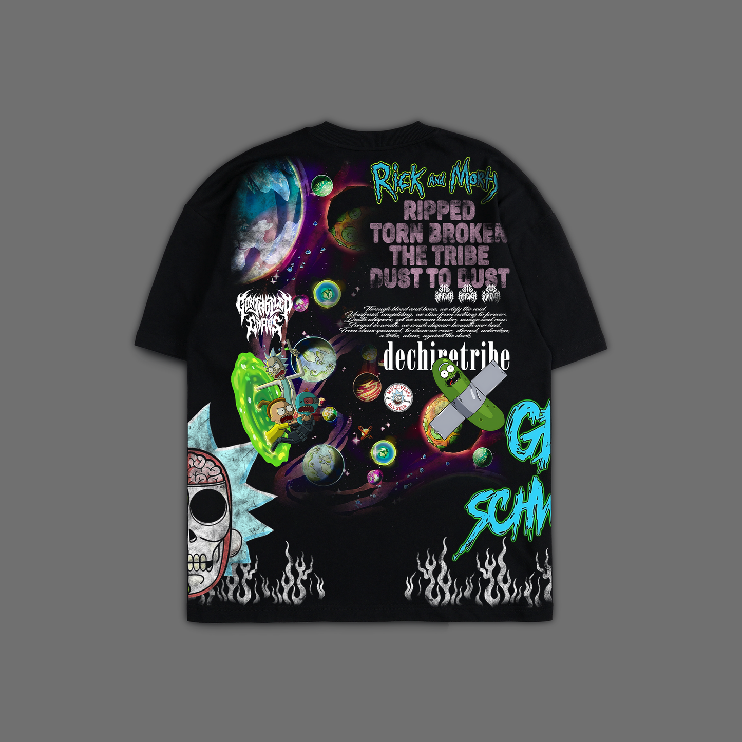 INTER DIMENSIONAL '1 OF 1,000' OS TEE IN BLACK