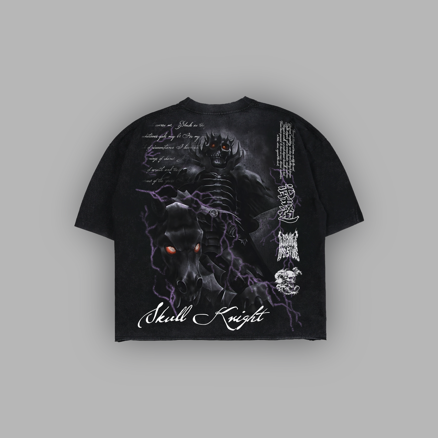 SKULL KNIGHT 'LIMITED' OS HVWT BOXY TEE || SNOW WASH EDITION®