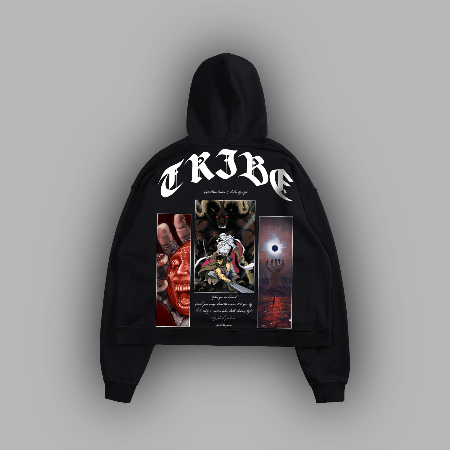 BETRAYAL 'LIMITED' BOX CUT HOODIE IN CHARCOAL
