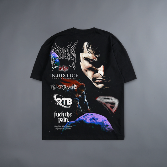 TEK SUPERMAN: INJUSTICE 'LIMITED' 8.5oz LA:MADE WGD TEE IN BLACK