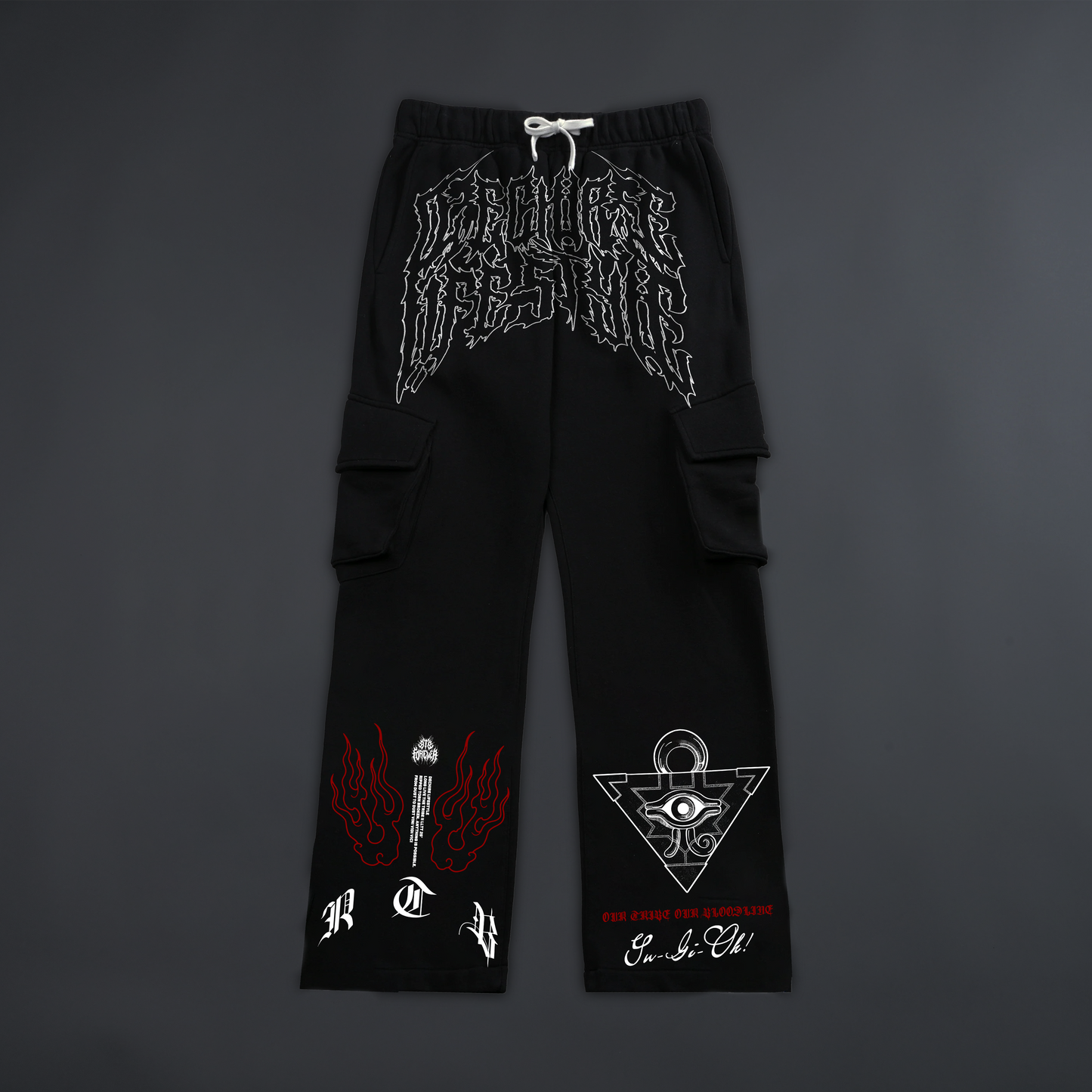 YOUR MOVE! CARGO SWEATS IN BLACK