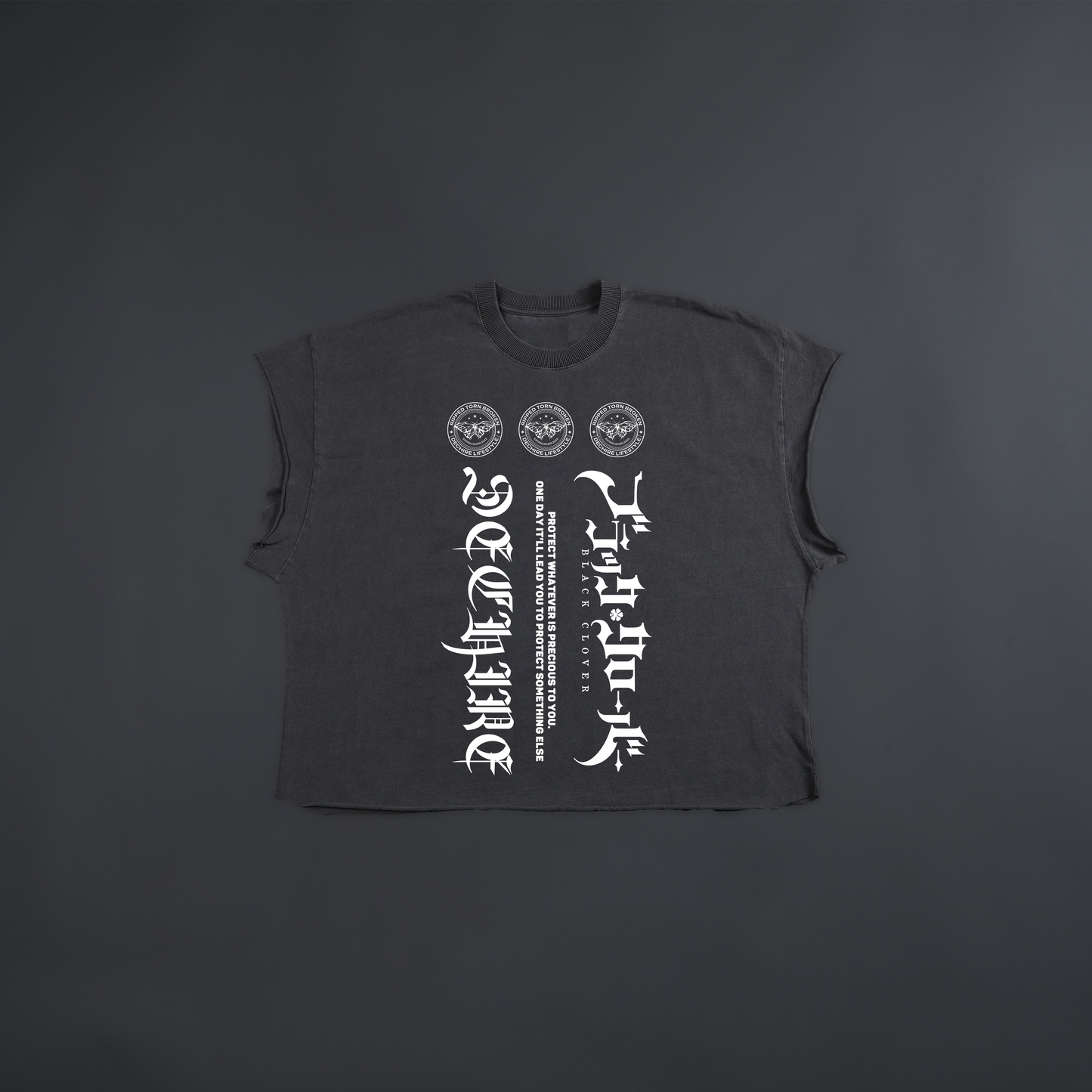 NOELLE SILVA '1 OF 50' RAW HEM MUSCLE TEE IN GREY