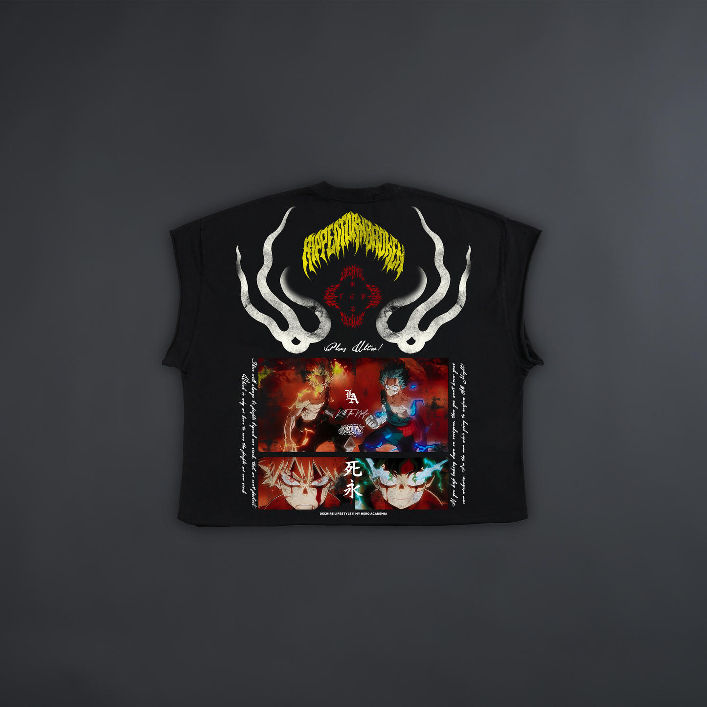 MY HERO ACADEMIA LOOSE MUSCLE TEE IN WHITE