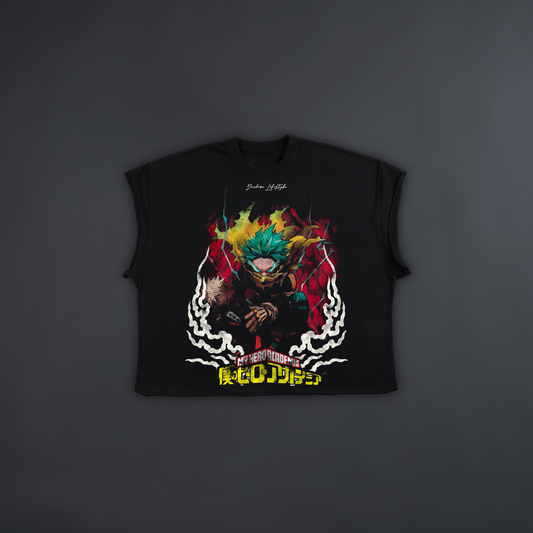 MY HERO ACADEMIA LOOSE MUSCLE TEE IN WHITE
