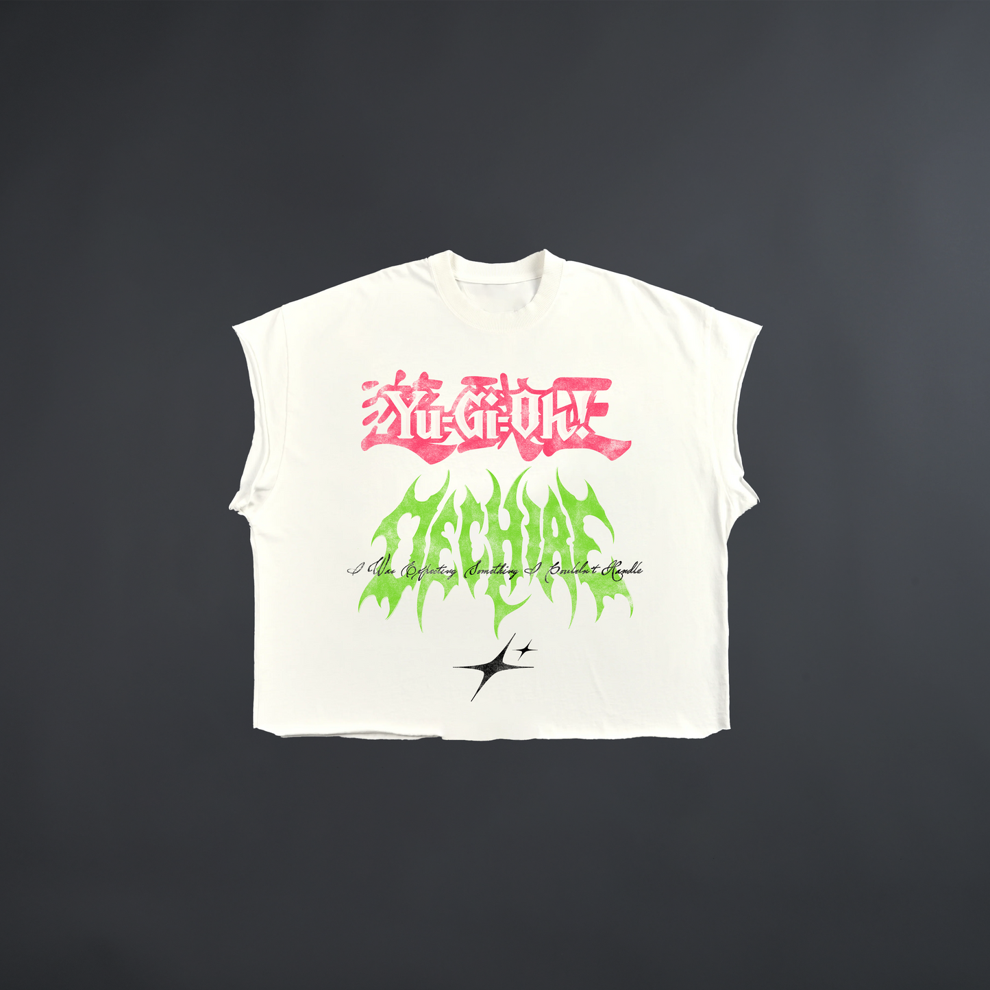 MAI VALENTINE & THE HARPIE'S 'LIMITED' BOX CUT MUSCLE TANK IN WHITE